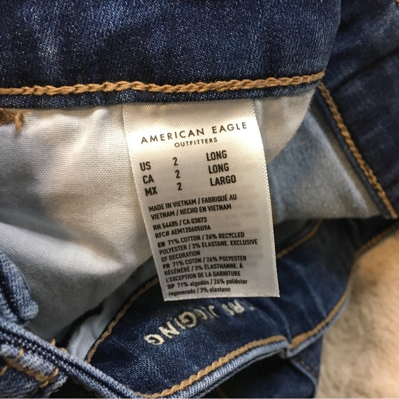 American Eagle Next Level Stretch Hi-Rise Jeggings Size 2 Long - Picture 8 of 12